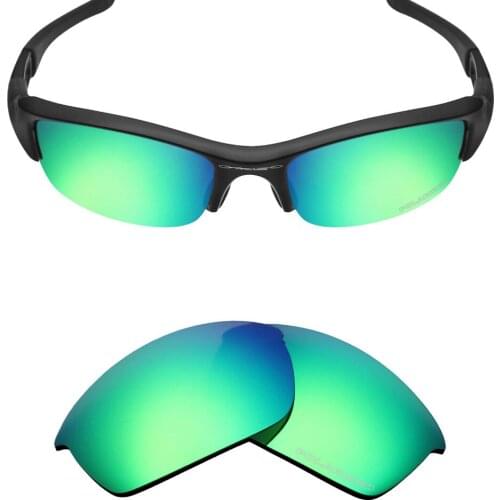 Mryok+ POLARIZED Resist SeaWater Replacement Lenses for Oakley Flak Jacket Sunglasses Emerald Green