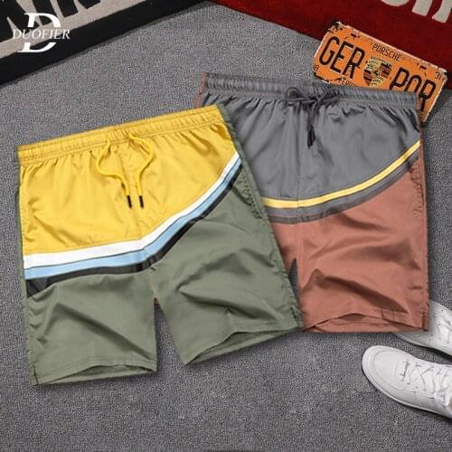 Mens Summer Sports Shorts Breathable Patchwork Male Jogging Training Quick Dry Gym Beach Shorts Men Shorts Pants Drawstring