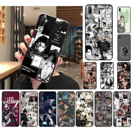 Anime Attack On Titan Levi Phone Case For Vivo Y12 Y15 Soft TPU Silicone Cover For vivo Y91C For Vivo Y17 Y19 U3X Back Cover