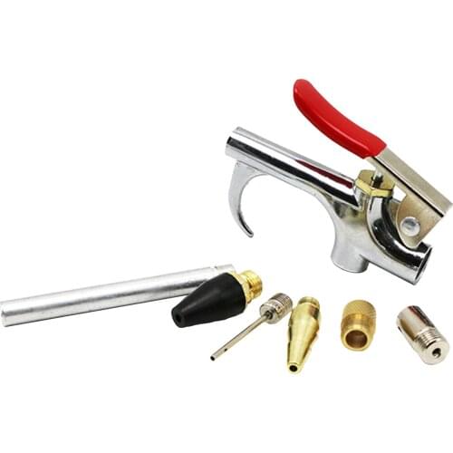 7pcs/set Air Compressor Blow Gun Metal Tool Npt Air Inlet Kit Spray Blower Inflatable Needle Cleaning Accessories Tool Kit