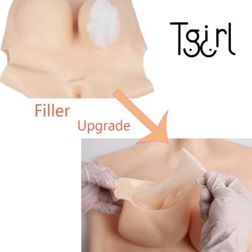 Upgrade Elastic Cotton Filled Breast Forms to Liquid Silicone Ones(This cannot be purchased separately)