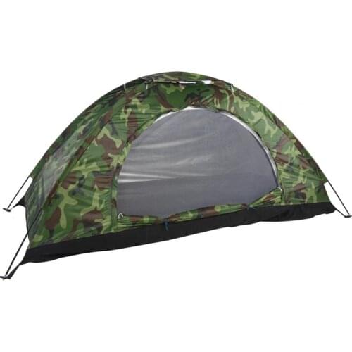 1-4 Person Portable Outdoor Camping Tent Camouflage Tent Shelter Double Couple Recreation Camping Tent Ultraviolet-proof Tent