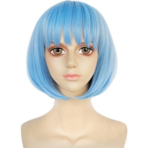 Danganronpa Gekkougahara Miaya Gekkogahara Short Wig Cosplay Costume Dangan Ronpa Heat Resistant Synthetic Hair Women Wigs