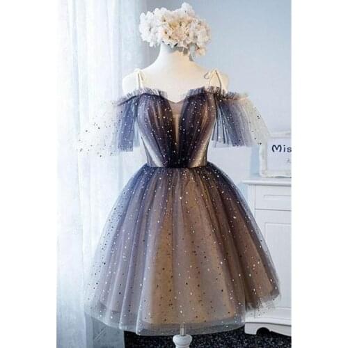 Off The Shoulder Homecoming Dresses Short A Line Party Gowns Cute Pretty New Vestidos Lace Up Back Clearance Price