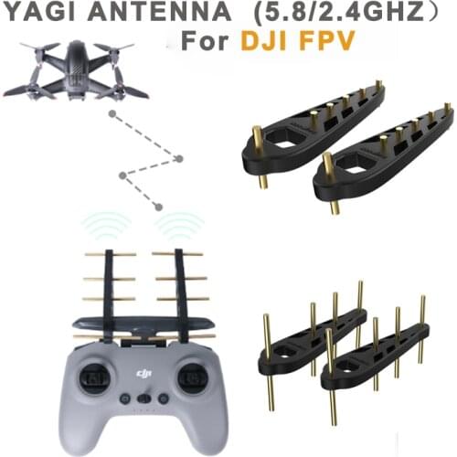 DJI FPV Remote Control 2 Yagi Antenna Accessories For DJI FPV Signal Booster Range Amplifier 2.4/5.8Ghz Silicone Signal Booster
