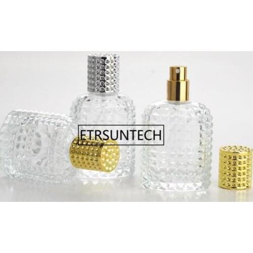 30ml 50ml Glass Perfume Bottle Spray Dispensing Cosmetic Empty parfum Bottle empty cosmetic containers F1738