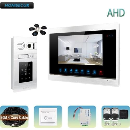 HOMSECUR 960P AHD1.3MP Video&Audio Smart Doorbell with Memory Monitor, Motion Detection, 20m 4 Core Cable (BC071HD-S+BM702HD-S)