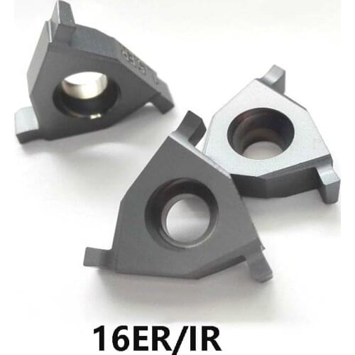 BEYOND 16ER 16IR 1mm 1.5mm 2 2.5 3mm CNC Grooving Inserts Three Heads Plain Mounted Triangular Shallow-Slotting Threading Insert