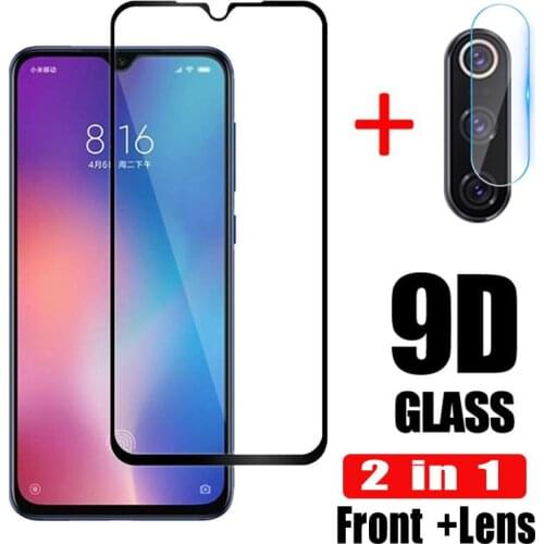 2 in 1 Screen Protector Glass For Xiaomi Mi9 SE Mi 9 9se Camera Tempered Glass On For Xiaomi Mi9 se Back Lens Protective Film 9H