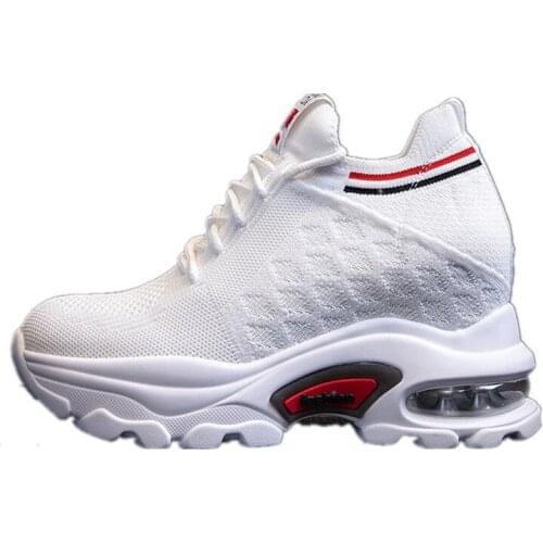 Elevator Dad Shoes Womens Platform 2020 New Spring Mesh Breathable Casual Sports Travel Short-Height Womens Shoes