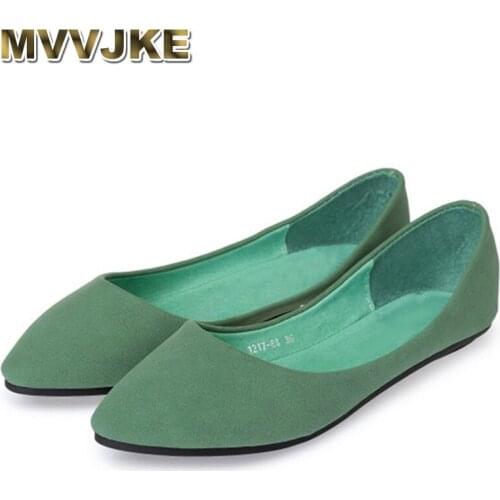 MVVJKE Big Size 35-41 Women soft boat loafers slip on ladies shoes flock nurse driving sapatos feminina footwear flat heelsE301