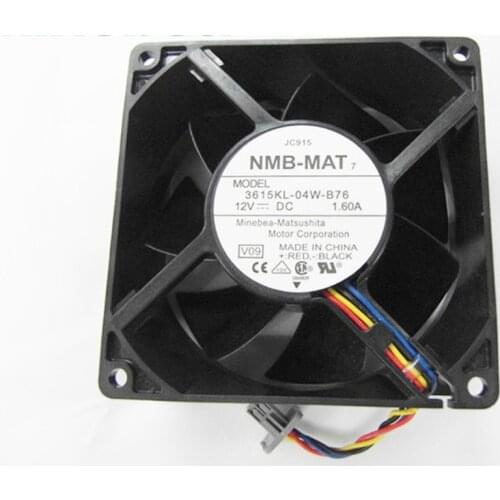 1pcs 3615KL-04W-B76 12V 1.60A axial cooling fan 9238 92*92*38mm 92mm