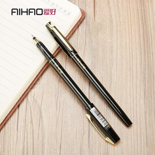 12PCS AIHAO Gel Pen Signing Pen 47620 Gel Pen 0.5mm Office Supplies Pen Wholesale