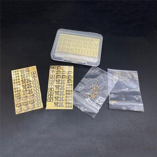 19pcs/set 20MM Metal Anti-aircraft Gun Model Assembly Kits for 1/350 Oerlikon Ship Model Modification Spare Accessories