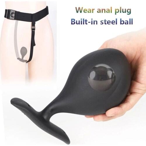 Wearing butt plugs when going out Silicone Anal Plug Unisex Sex Masturbator Adult Toys for Men/Women Anal Trainer For Couples SM