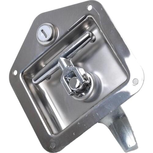Car Truck Trailer Camp Stainless Steel Folding T Shape Handle Lock Tool Latch