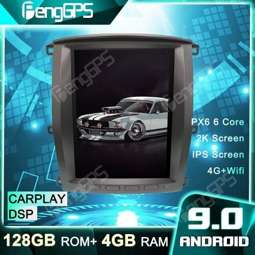 Car GPS Navigation Tesla Style For Toyota Land Cruiser LC100 2002-2007 DVD Player Android Radio Car Stereo Multimedia Headunit