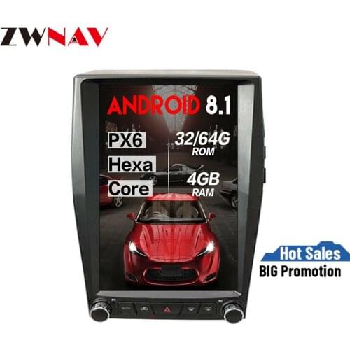 PX6 4+64G Tesla style Android 8.1 Car Multimedia Player For For Ford Edge 2015-2019 GPS Navi radio audio big screen with carplay