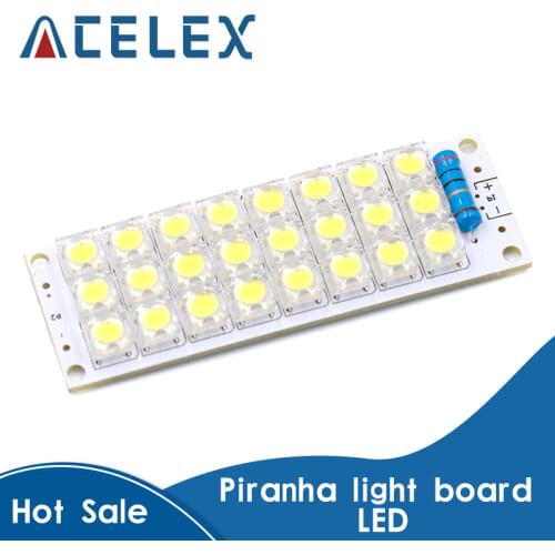 White Piranha LED Board 24 LEDs Light Panel USB Lamp Energy Saving LED Panel Super Bright 12V