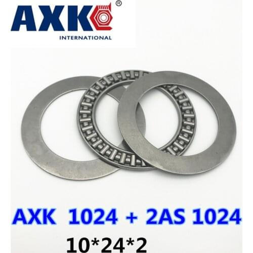 Free Shipping 12pcs Axk1024 Thrust Needle Roller Bearing 10x24x2 Thrust Bearings For 10mm Shaft