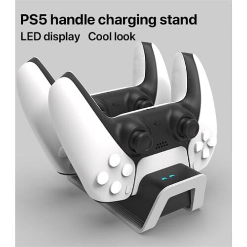 For PS5 Wireless Controller Dock Charger For PS5 Game Controller Charging Base For PS5 Dual Handle Dual Charger Charger