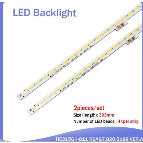 10 pcs/set LED backlight bar HE315GH-B11 RSAG7.820.5102 for LED32K160JD GT-1119424-A 44 LEDs 393MM new