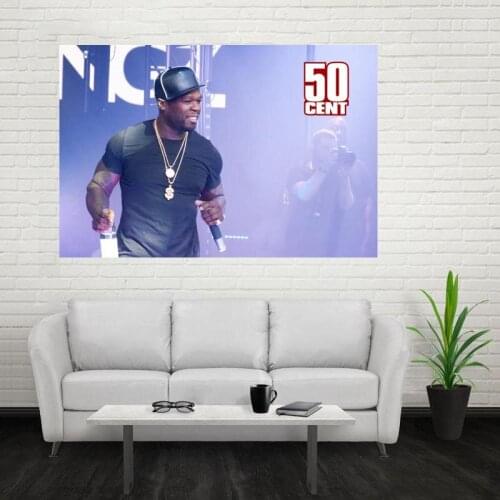 Nice New 50 Cent Poster Custom Canvas Poster Art Home Decoration Cloth Fabric Wall Poster Print Silk Fabric Print