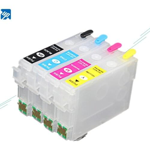 Refillable Ink Cartridges For Epson Workforce WF-7110 DTW/WF-7610 DWF/WF-7620 DTWF/WF-3620 WF-7710 WF-7720 T2711 27 ink
