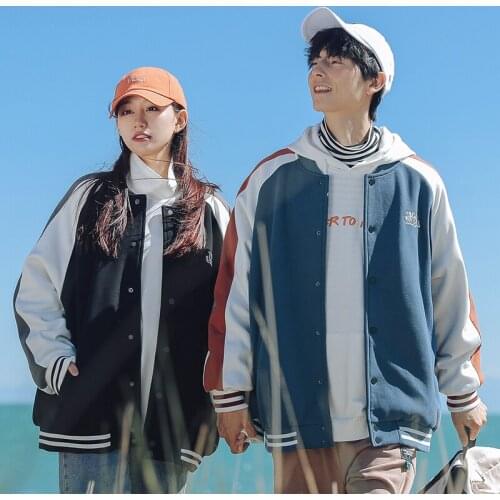 TFETTERS Brand Fashion Baseball Jacket Men 2021 Autumn Casual Daily Letter Print Clothes Men Couple Embroidered Jacket Outerwear