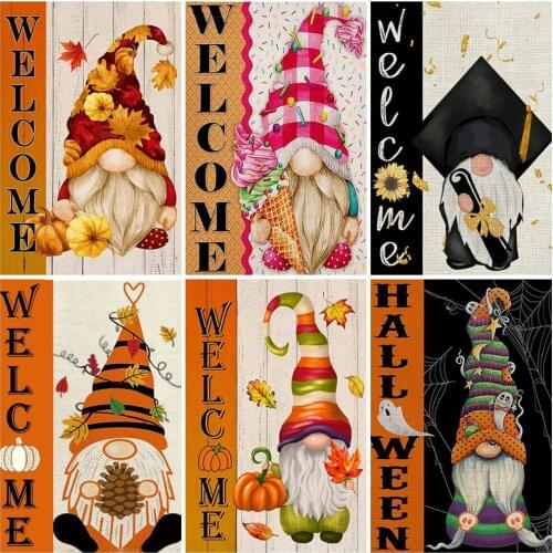 EverShine Diamond Painting Kit Cartoon Mosaic Diamond Embroidery Autumn Cross Stitch Welcome Rhinestone Pictures Decor For Home