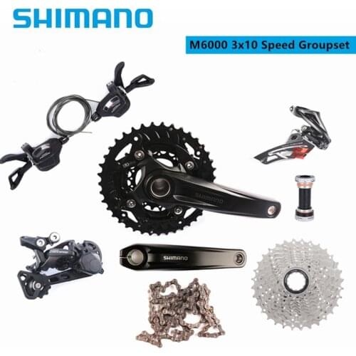 Shimano M522 3x10 Speed 170mm 42-32-24T FC-M552 With ES300 113mm Bottom Bracket BB For MTB Montain Bike Bicycle