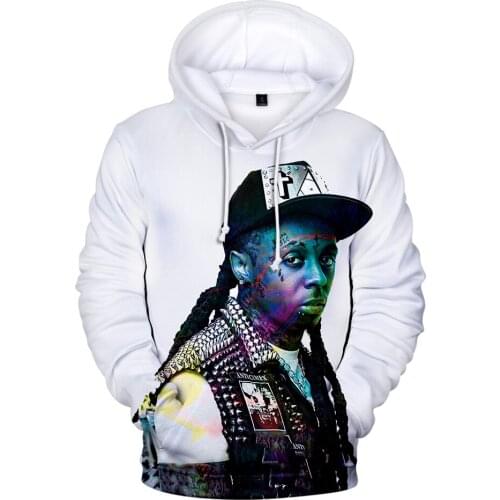 Novelty Hot Hip Hop Rapper Lil Wayne 3D Hoodies Mannen/Vrouwen Hoge Kwaliteit Casual Rapper Lil Wayne hoodies jongen/ Co Loose