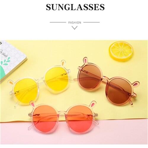 The new childrens sunglasses 2019 cartoon sunglasses fashion sunglasses daughter sunglasses