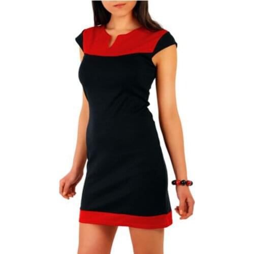 New Fashion Celebrate Elegant V-neck Sleeveless Patchwork Party Evening Pencil Mini Women Dresses Size S M L XL