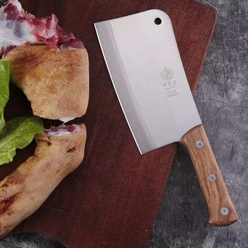 DENG Butcher Knife Handmade Forged Stainless Steel Kitchen Chopper Household Fish Bone Meat Cleaver For Chicken