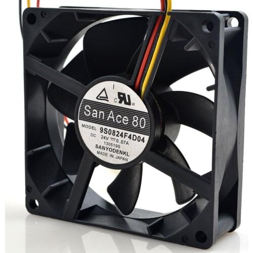 The original FOR Sanyo 9S0824F4D04 0.07A 8025 24V 3-8cm high-end cooling fan