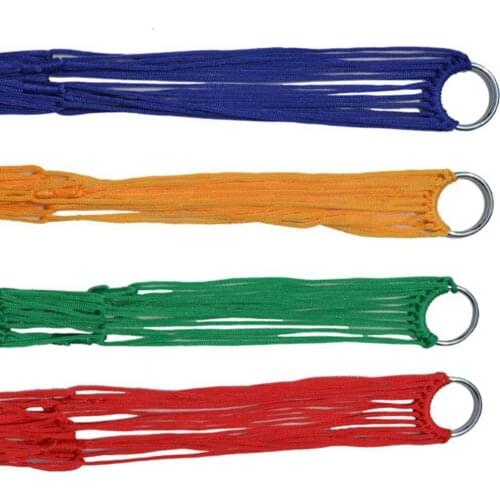 Portable Mesh Design Nylon Rope Outdoor Travel Camping Garden Hammock Hanging Swing Camp Sleeping Gears Camping