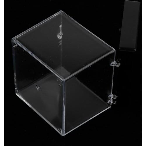 Clear Display Show Case Acrylic Box For Rock Mineral Collections 6.5x6.5x7cm