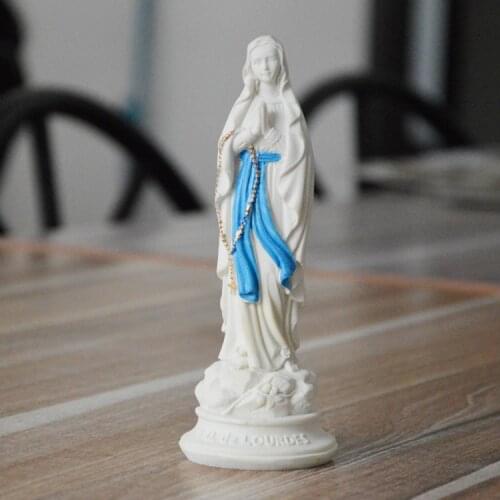 Catholic Holy Statues Arts Our Lady of Lourdes Fine Resin Decorations Character Figures Goddess Statue