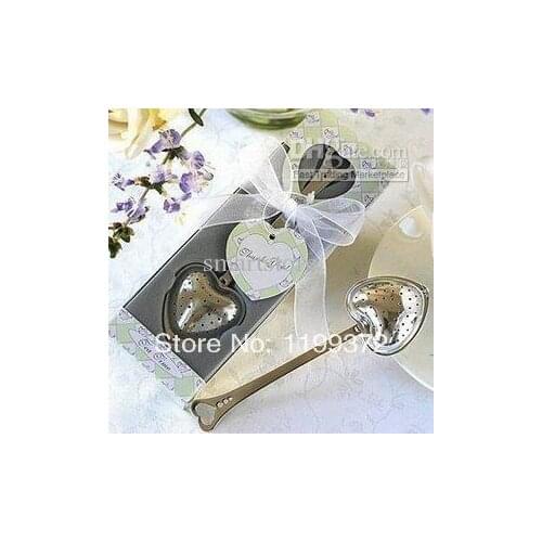 Lowest Price Fedex Free shipping Favors Tea Time Heart Tea Infuser(RWF-0012-1P)