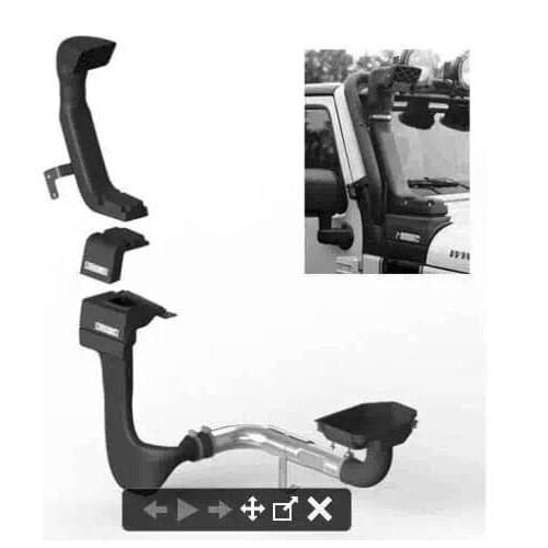 J182 Snorkel RR For JK for jeep wrangler JK Wading throat Air Ram Intake System prevent water from entering the vehicle LANTSUN