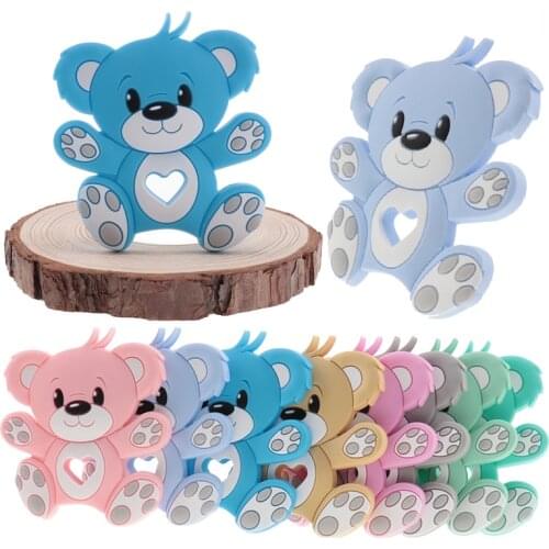 Silicone Baby Teether Toys Bear Chew Dental Care Teethers For Babies Nurse Accessories Teething BPA Free Mordedores Para Bebe