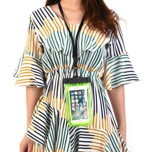 Strong waterproof Hot Sell Mobile phone waterproof bag With Strap For Outdoor Swimming or Outdoor Water Sports