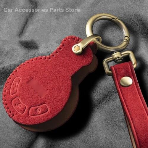 Car Styling Leather Key Case Shell Cover For Bmw Mini Cooper Clubman Countryman R56 R57 R58 R60 Cover Keychain