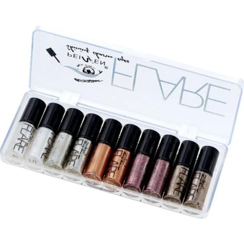 Eyeshadow Silver White Shiny Eyes Eye Glitter Eyeshadow Pearly Eyeshadow Liquid Glitter Smooth Brush Head NEW T0858