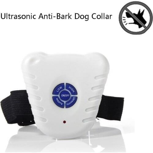 Ultrasonic Dog Training Collar Waterproof Barking Repeller Bark Stopping Tool Trainer Training Equipment For All Size Pet Dogs