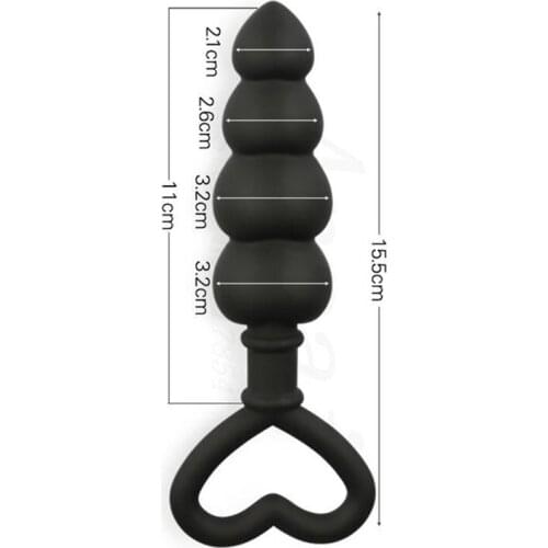 Unisex 100%Silicone Anal Butt Plugs Sex Toys Waterproof Anal Beads Prostate Massager Anal Sex Toys for Women Men Sex Products