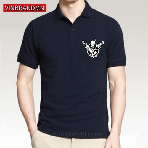 Vintage Authentic Wizard Thunderdome Polo Shirts Mens Luxury Brand Design Handsome Music Band Shirts Hardcore Thunderdome Shirt