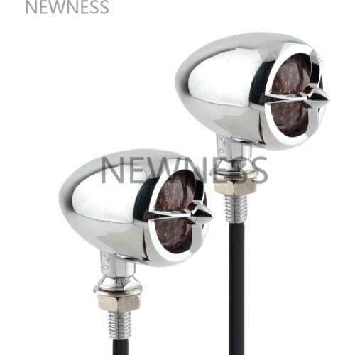 Vintage Calssic Motorcycle Bike LED Bullet Turn Signal light Cornering lamp Turn light Steering Lamp Direction Indicator Light