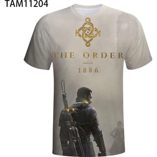 Order 1886 Action Adventure Game 3D Printing Men And Women Personality Trendy Sweat-Wicking Round Neck T-Shirt
